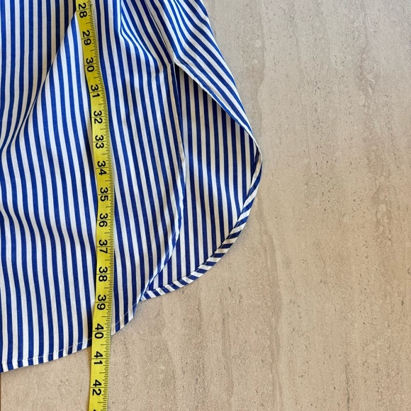 Bardot Paloma Stripe Midi Dress Cold Shoulder Size 6 - Picture 8 of 10